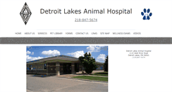Desktop Screenshot of detroitlakesanimalhospital.com